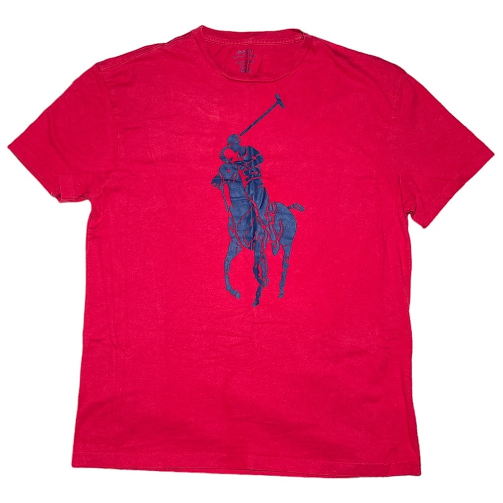 Men’s Vintage Polo Ralph Lauren Classic-Fit Logo Jersey Short Sleeve T-Shirt A4
